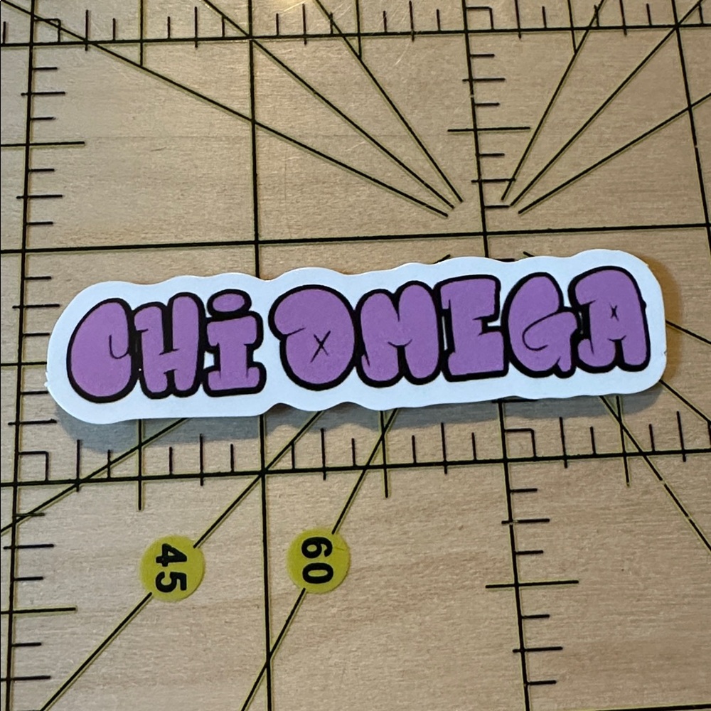 💜13/$13 +Bundle Sticker Sale | Chi Omega Waterproof Sticker